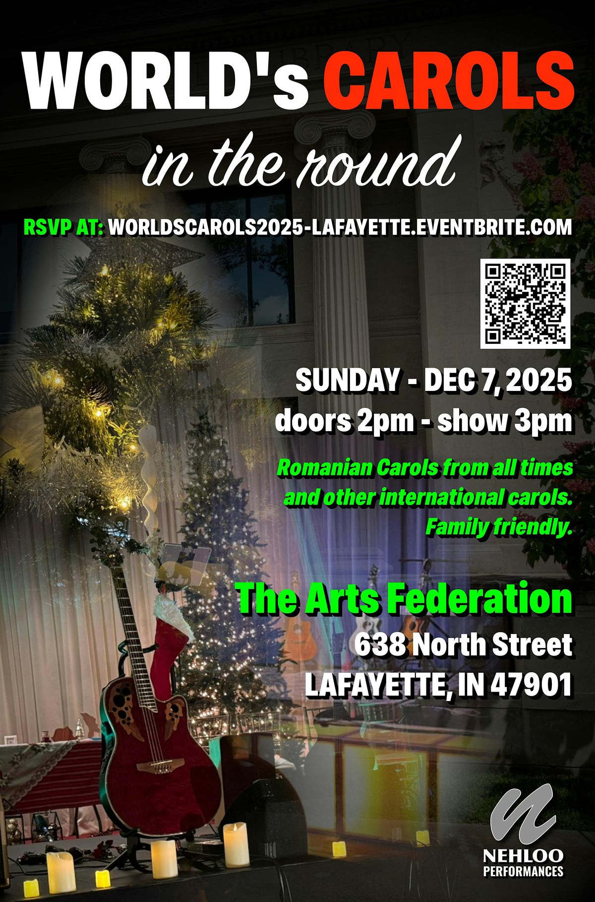 World's Carols - Romanian & International Carols in the round (Lafayette), 7 December | Event in Lafayette