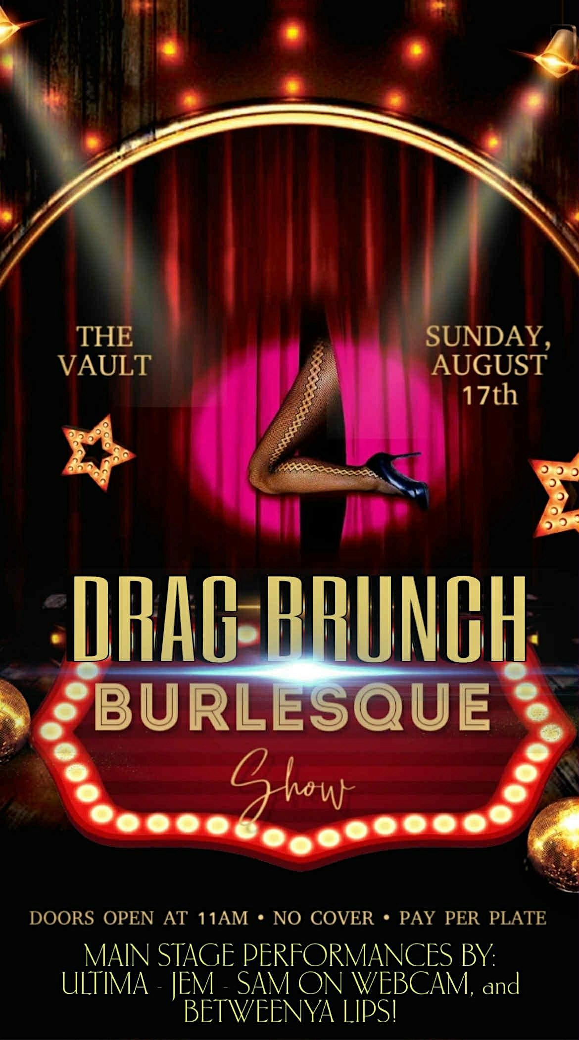 Drag Brunch Burlesque, 17 August | Event in New Bedford | AllEvents