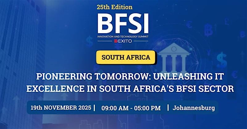 BFSI INNOVATION & TECHNOLOGY SUMMIT - SOUTH AFRICA, 19 November | Event in Sandton | AllEvents