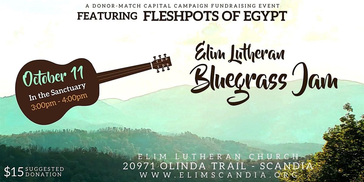 Bluegrass Jam at Elim Lutheran, 11 October | Event in Scandia | AllEvents