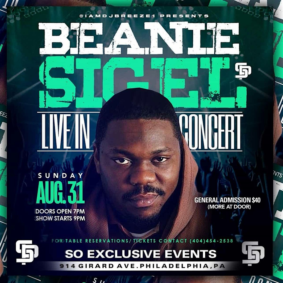 Beanie Sigel Live, 31 August | Event in Philadelphia | AllEvents