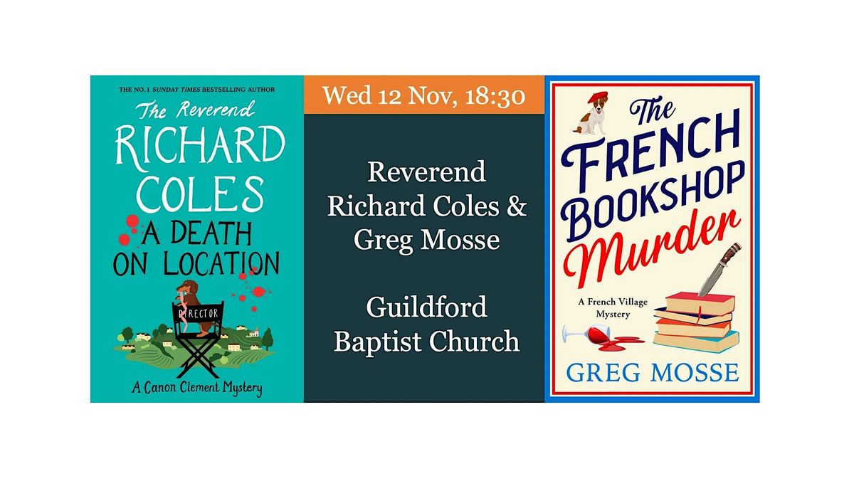 Reverend Richard Coles in Conversation with Greg Mosse, 12 November | Event in Guildford | AllEvents