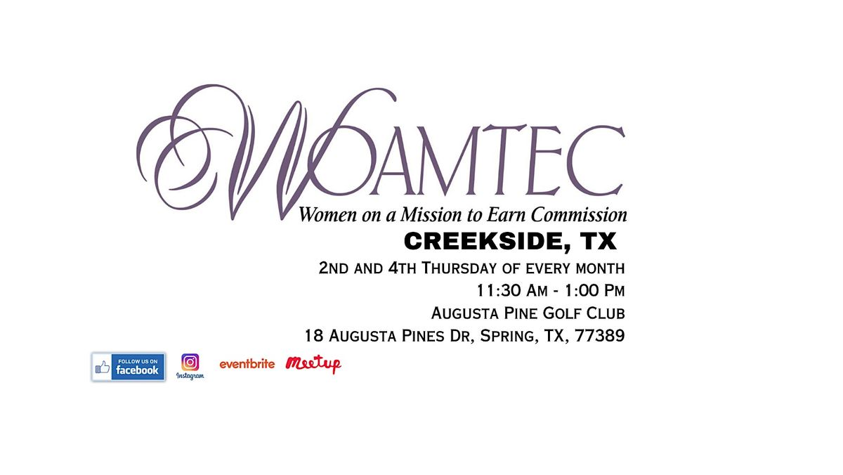 WOAMTEC Creekside, 14 August | Event in Spring | AllEvents