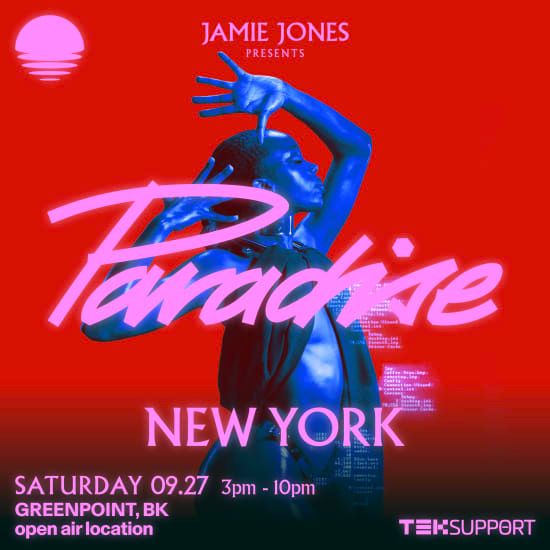 Teksupport: Jamie Jones presents Paradise, 27 September | Online Event | AllEvents