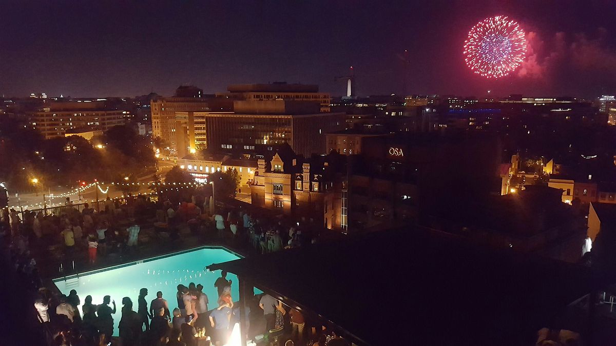July 4th Fireworks at the Embassy Row Rooftop: Open Bar, Dinner, Live Music, 4 July | Event in Washington