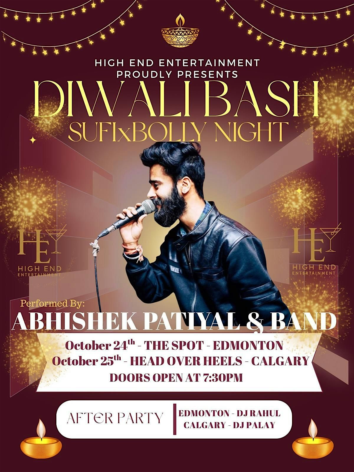 Abhishek Patiyal Diwali Bash Sufi Night CALGARY, 25 October | Event in Calgary | AllEvents