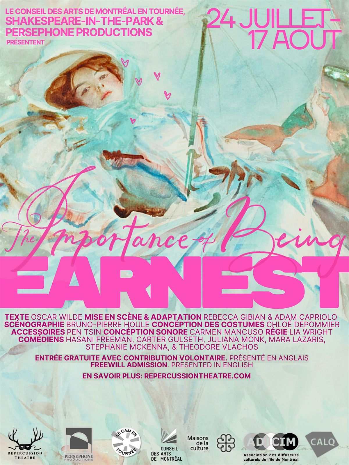 The Importance of being Earnest- Shakespeare-in-the-Park, 26 July | Event in Stanstead | AllEvents
