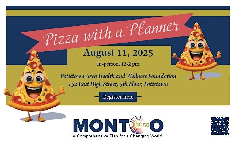 Pizza With a Planner: Learn More About Montco 2050, 11 August | Event in Pottstown | AllEvents