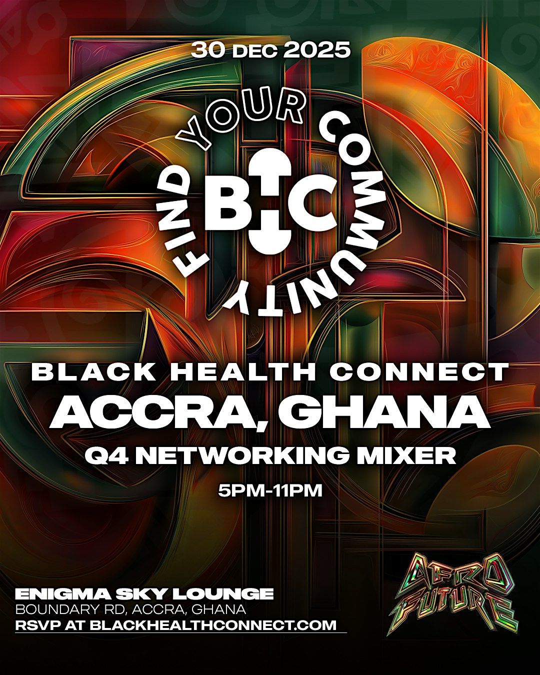 Black Health Connect: Accra, GH - Q4 2025 MIXER, 30 December | Event in Accra | AllEvents