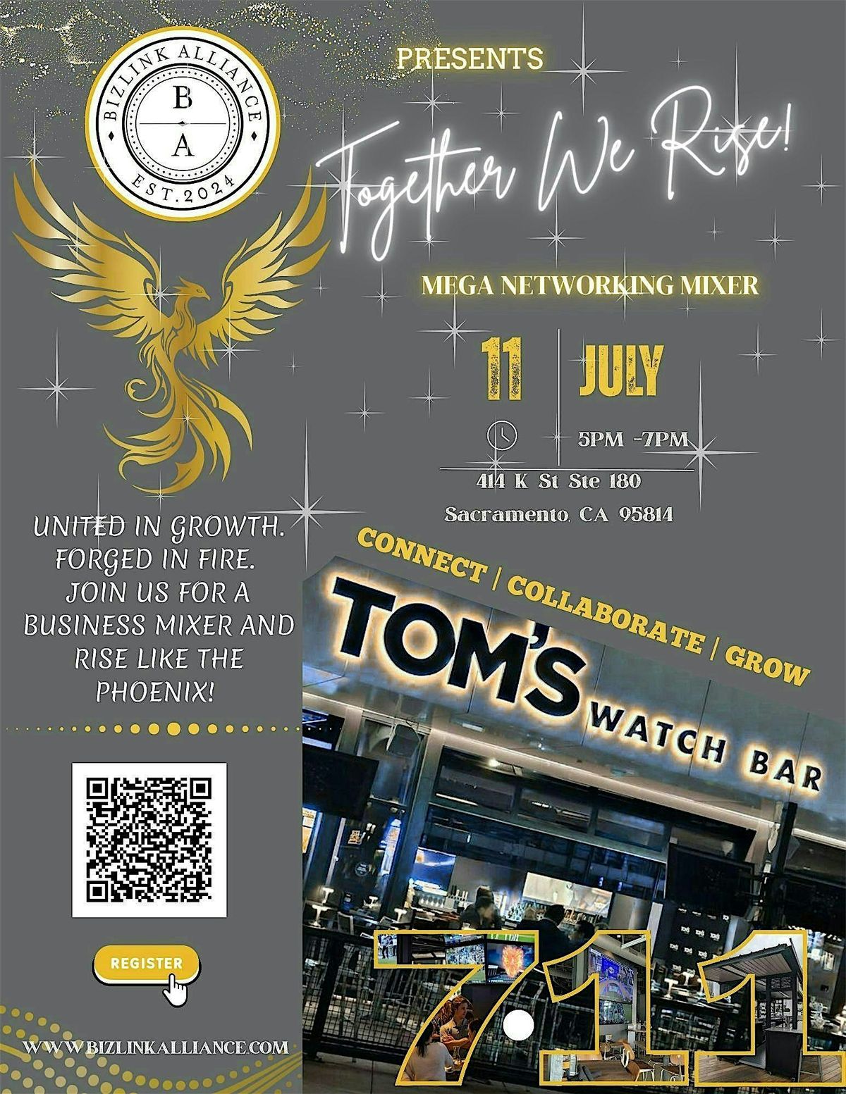 Together We Rise! - Mega Networking Mixer, 11 July | Event in Sacramento | AllEvents