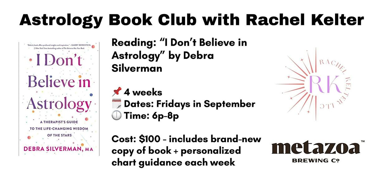 "I Don’t Believe in Astrology” Book Club, 5 September | Event in Indianapolis | AllEvents