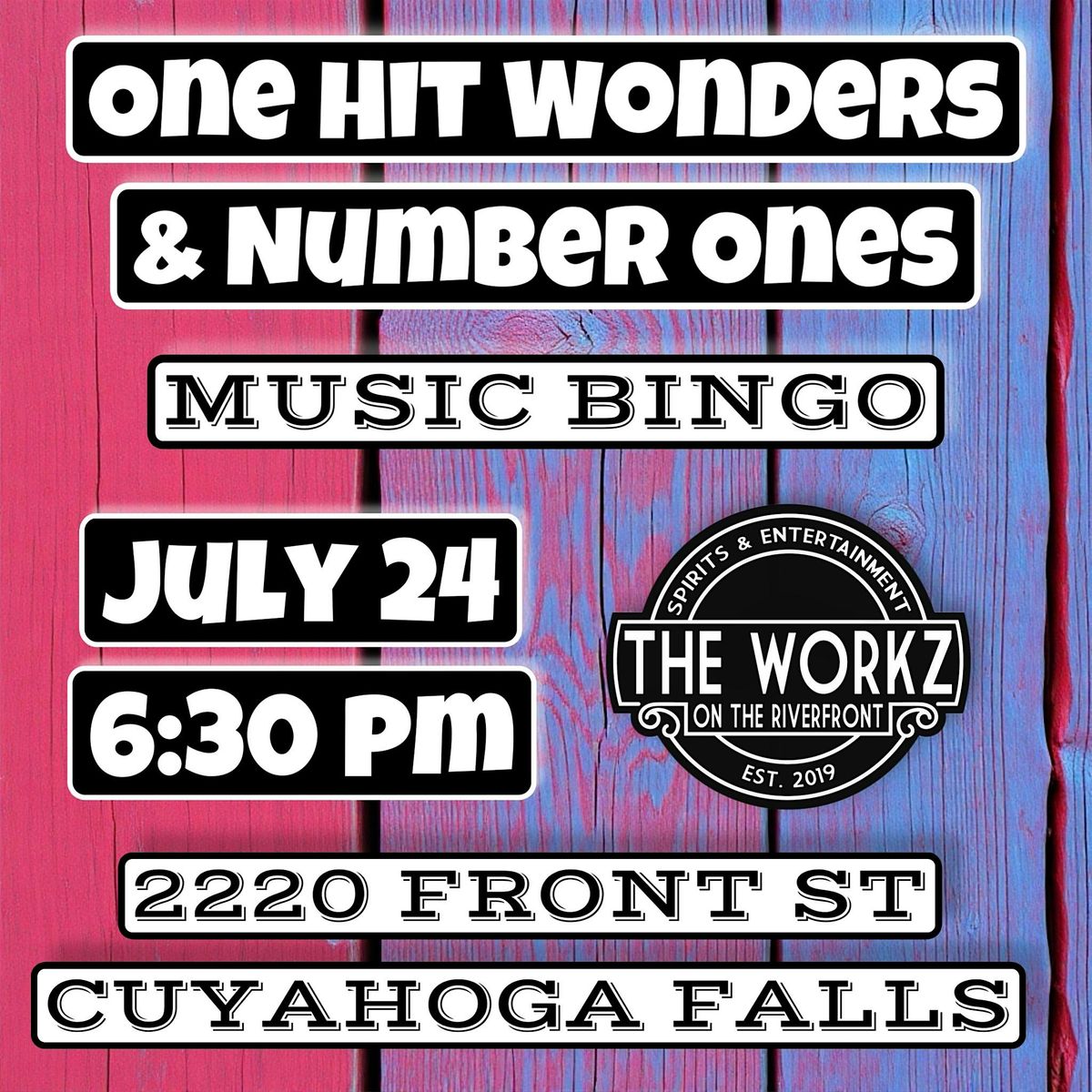 ONE HIT WONDERS/NUMBER ONES MUSIC BINGO, 24 July | Event in Cuyahoga Falls | AllEvents