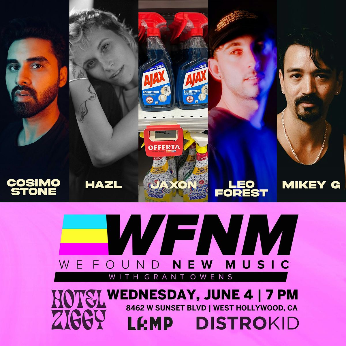 LAAMP - Cosimo Stone, HAZL, Jaxon, Leo Forest, Mikey G, 4 June | Event in West Hollywood | AllEvents