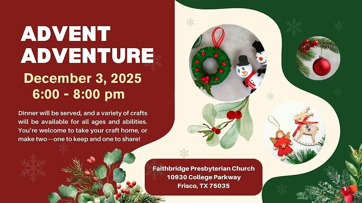 Advent Adventure - Holiday Crafts, 3 December | Event in Frisco | AllEvents