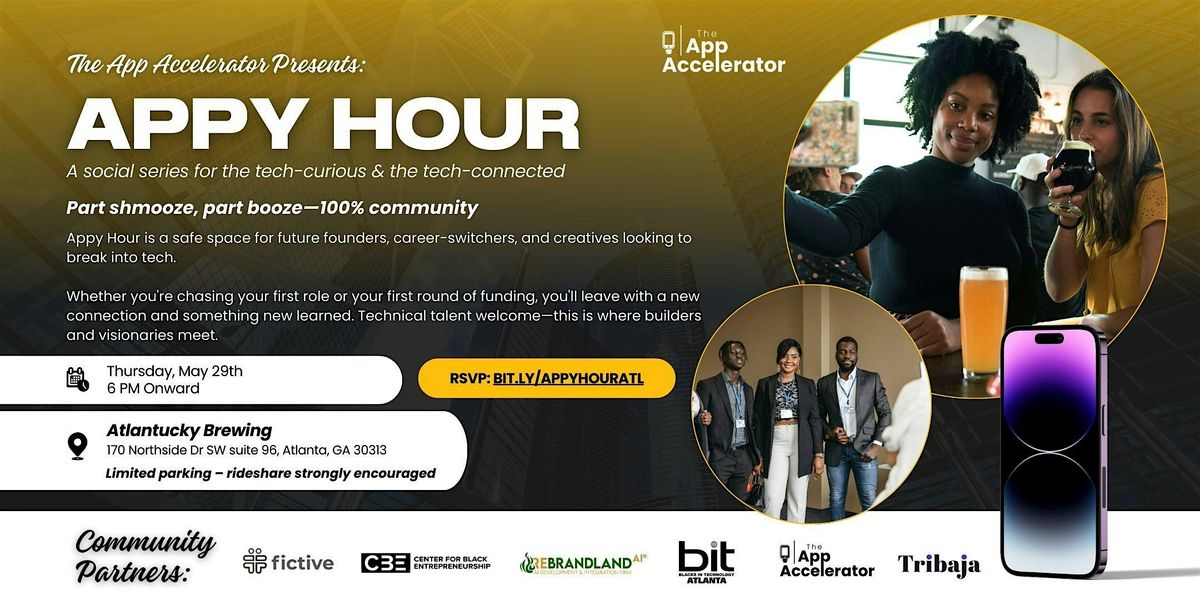 APPY HOUR: Where Tech Meets Talent, 29 May | Event in Atlanta | AllEvents