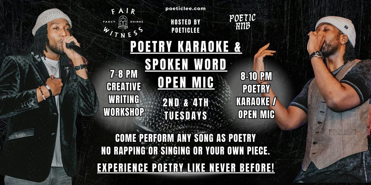 Poetry Karaoke & Creative Writing Workshop Night | Event in Winston-Salem | AllEvents
