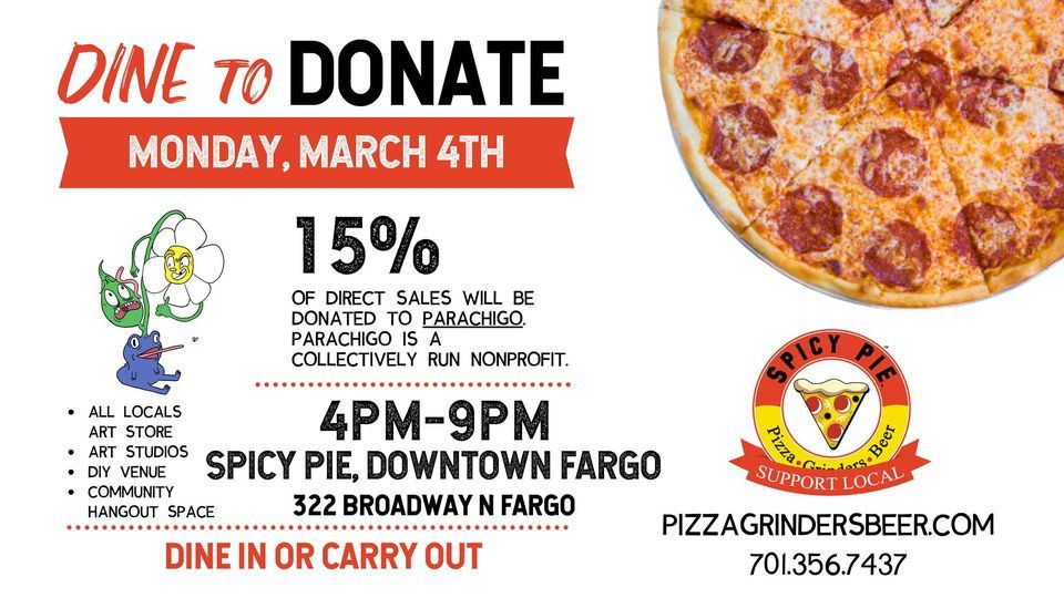 Spicy Pie Dine to Donate Parachigo, Spicy Pie Pizza ND (West Fargo), 4