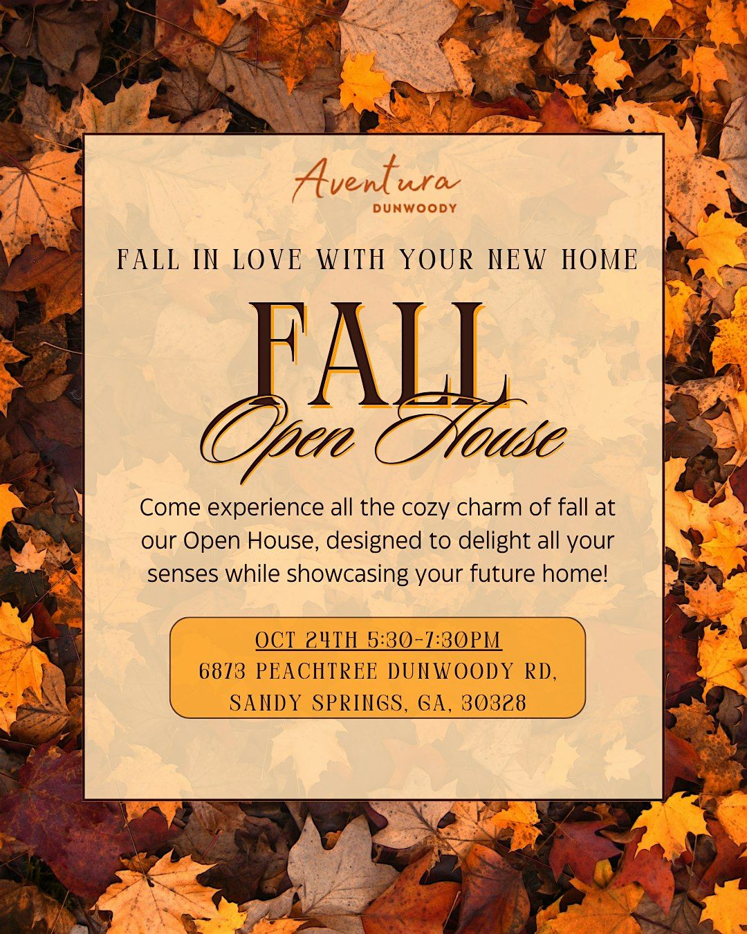 Fall Open House, 24 October | Event in Sandy Springs | AllEvents