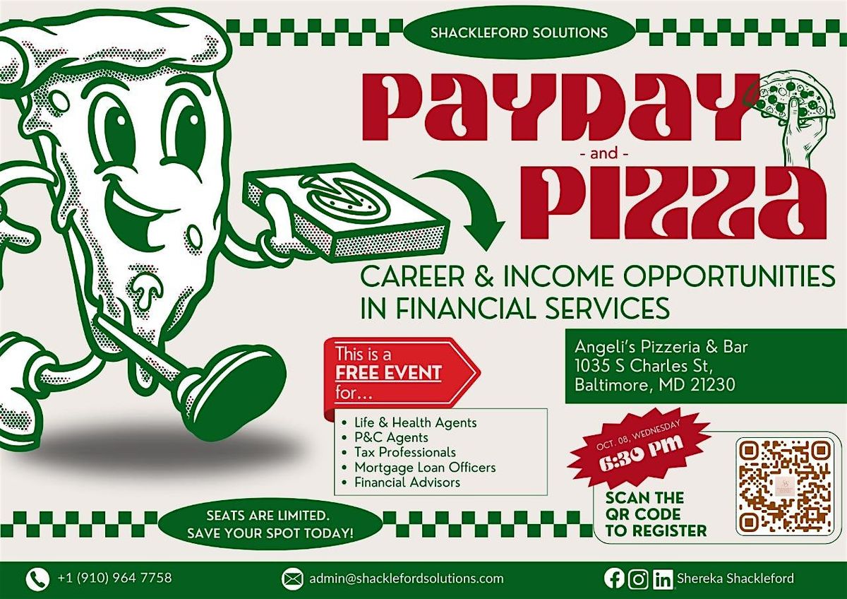 Paydays & Pizza: Licensed Professionals Networking Meetup, 8 October | Event in Baltimore | AllEvents