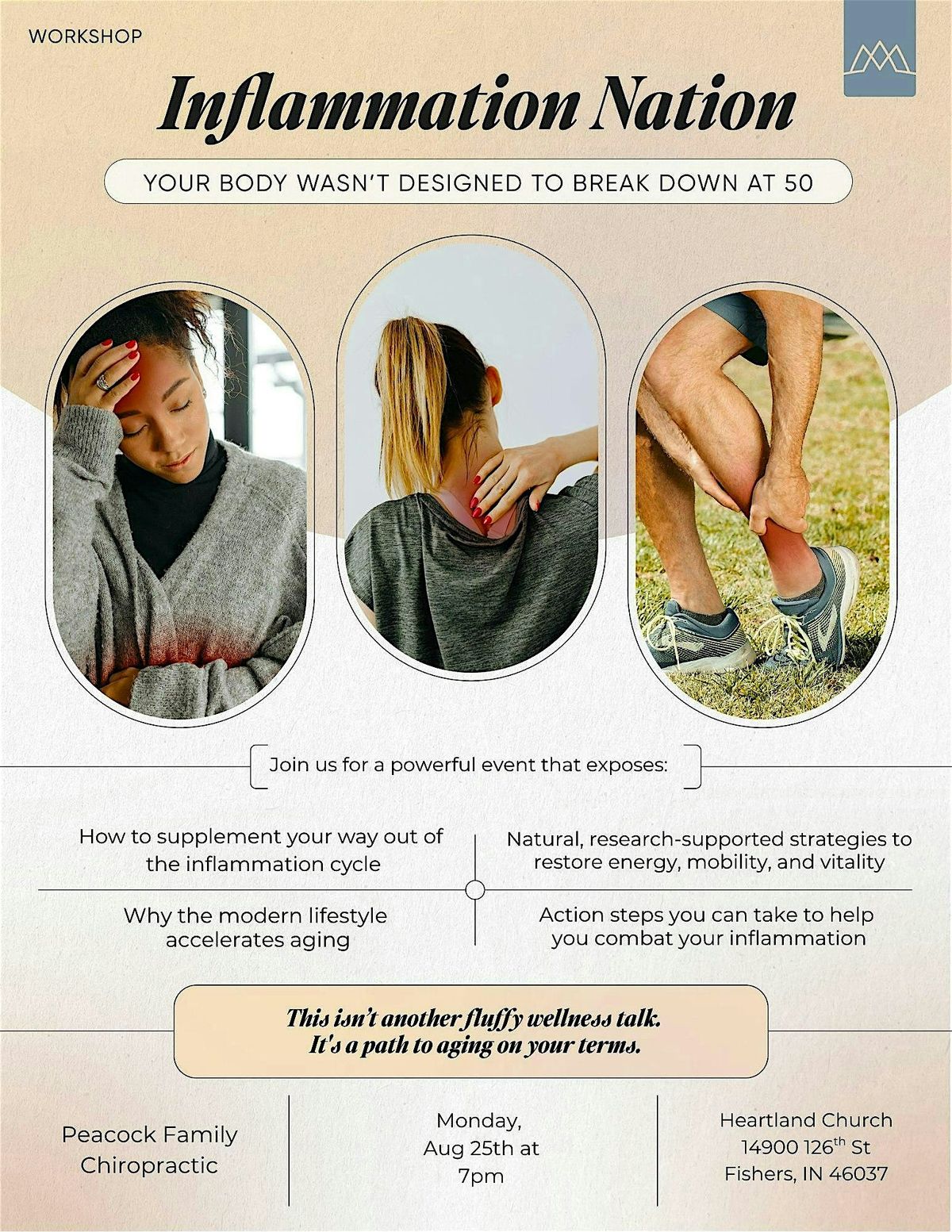 INFLAMMATION & LONGEVITY, 25 August | Event in Fishers | AllEvents
