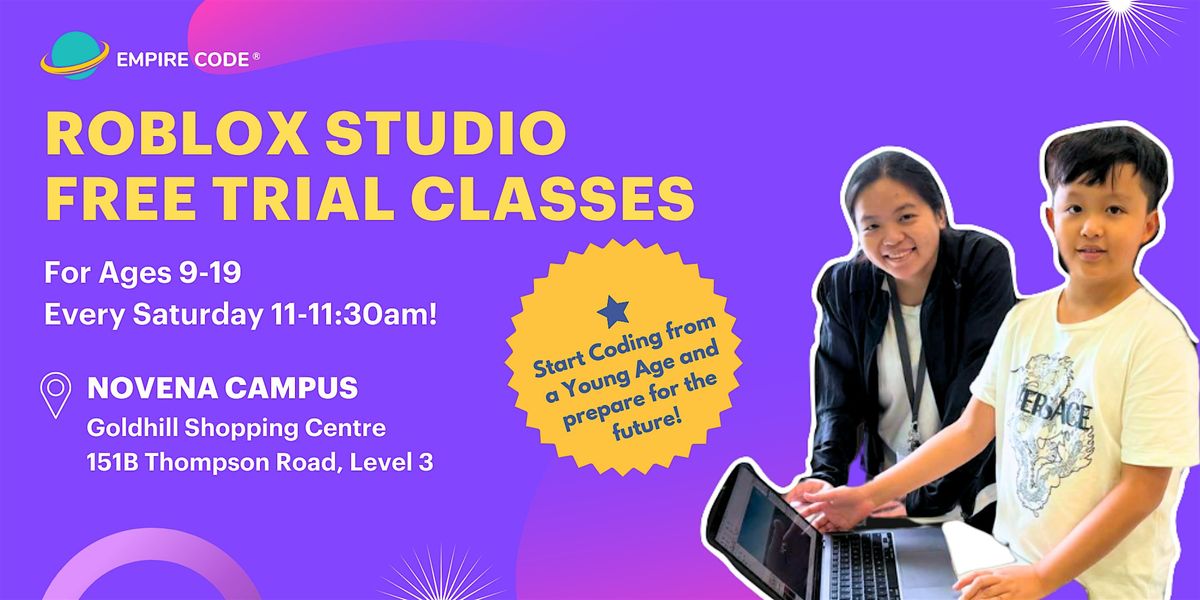 75% Discount for Roblox Trial Classes for Ages 9-19 | Event in Singapore | AllEvents