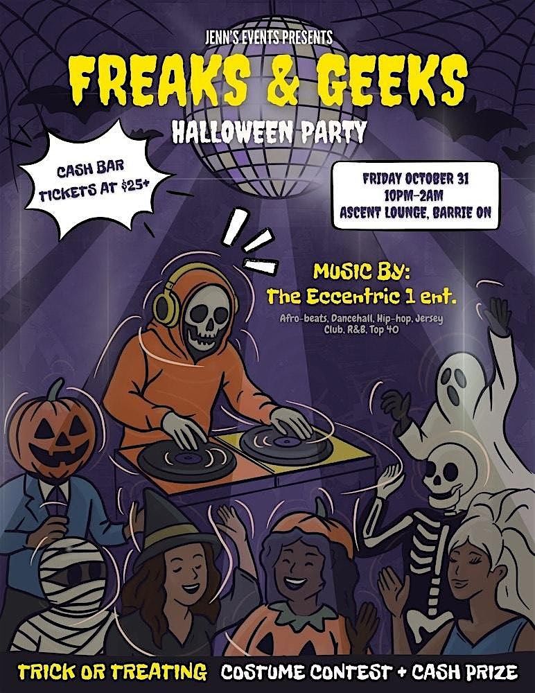 JPE Presents: Freaks and Geeks Halloween Party, 31 October | Event in Barrie | AllEvents