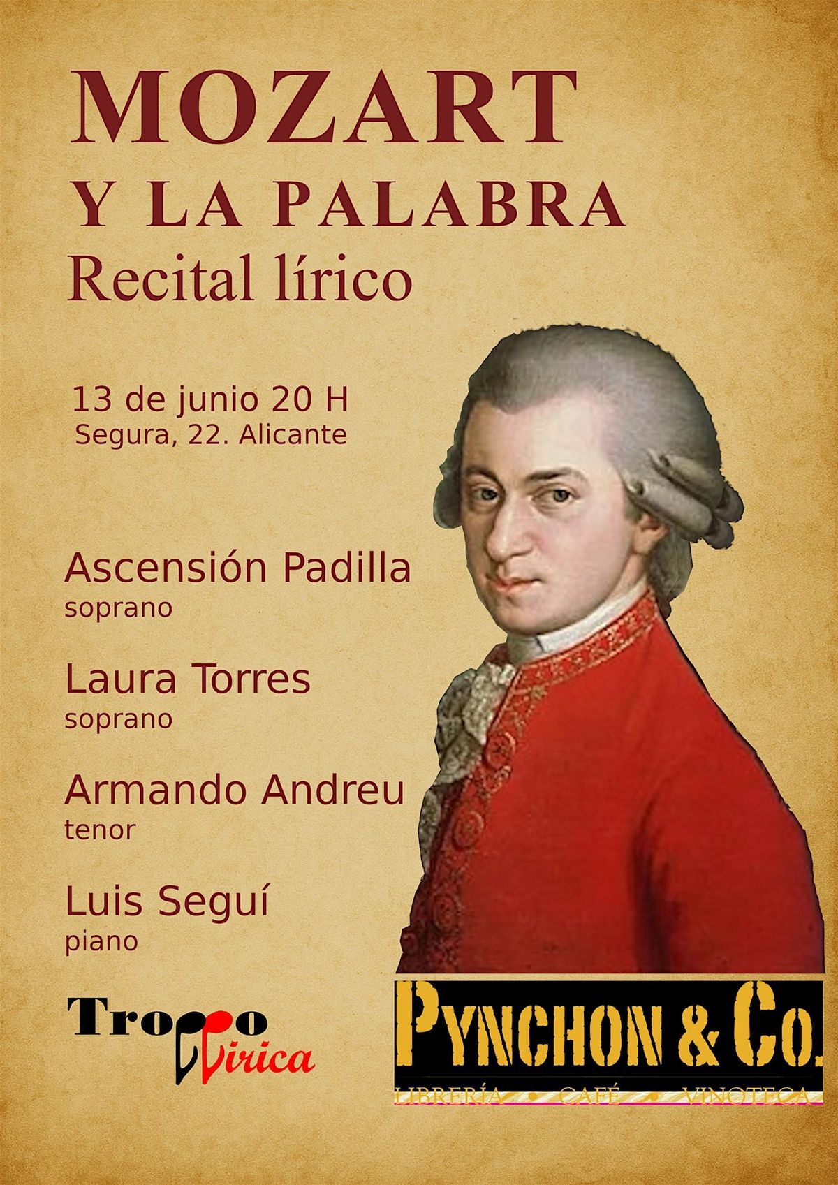 MOZART Y LA PALABRA, 13 June | Event in Alicante (Alacant) | AllEvents
