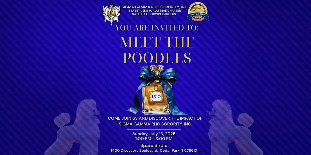 Mu Beta Sigma Alumnae Chapter: Meet the Poodles, 13 July | Event in Cedar Park | AllEvents