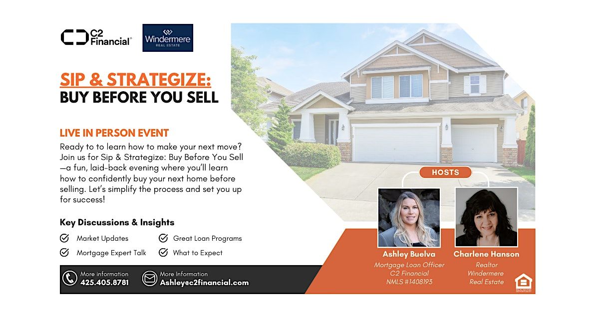 Sip & Strategize: Buy Before You Sell | Event in Kirkland | AllEvents