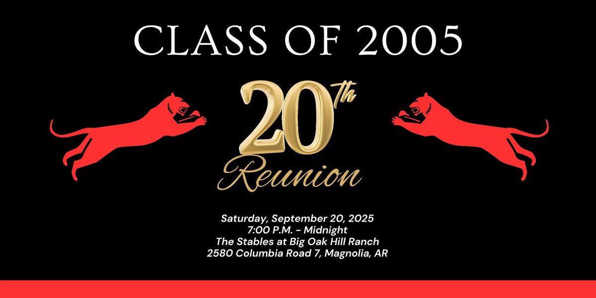 Magnolia HS Class of 2005 Twenty Year Reunion, 20 September | Event in Magnolia | AllEvents