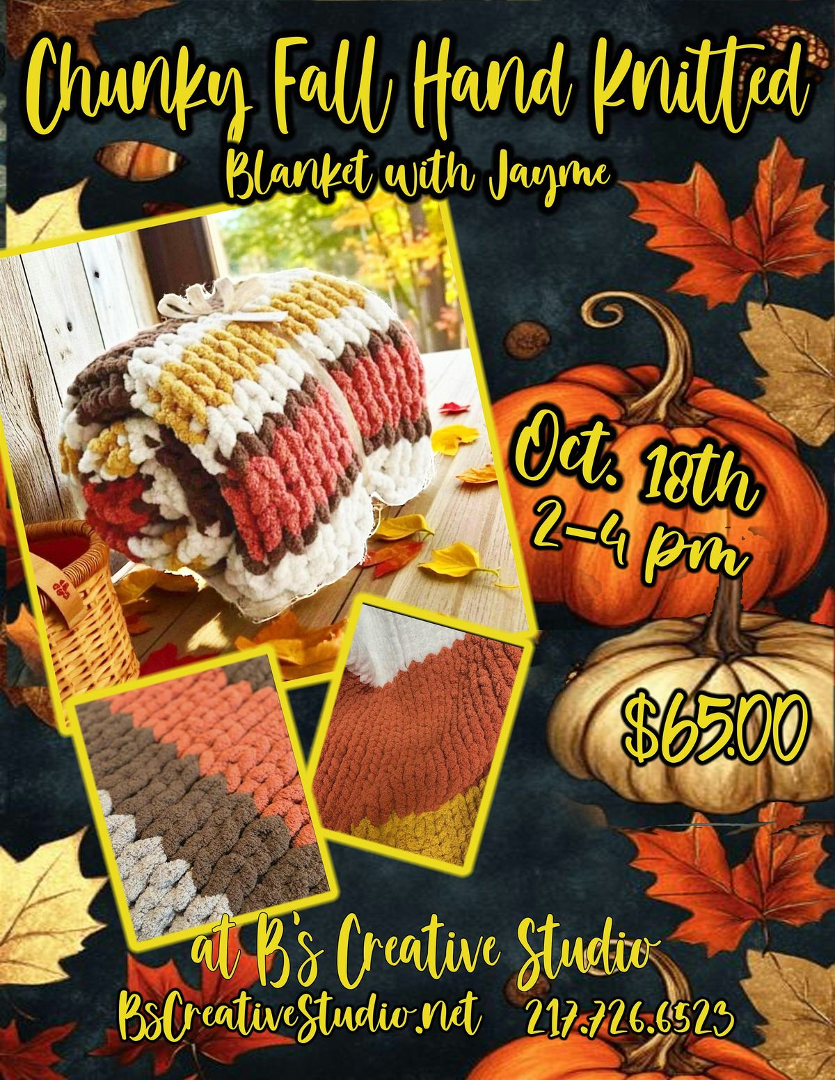 Chunky Fall blanket making with Jayme, 18 October | Event in Springfield | AllEvents