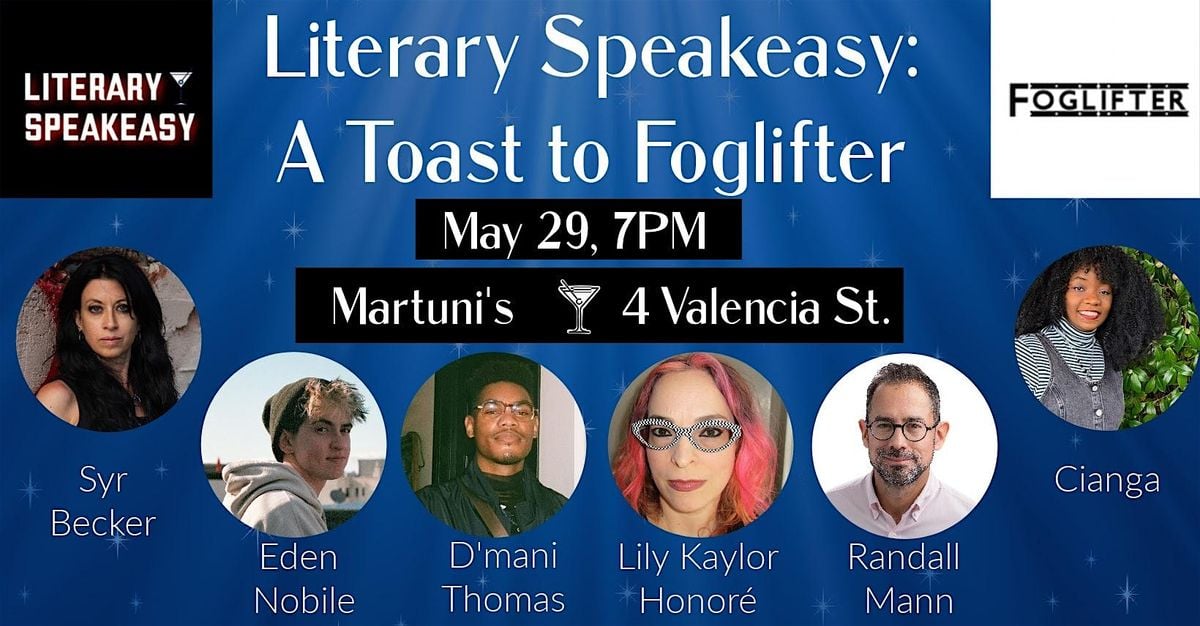 Literary Speakeasy: A Toast to Foglifter, 29 May | Event in San Francisco | AllEvents