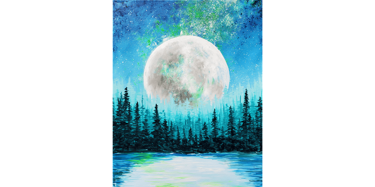 Moon Over the Pines - Paint and Sip in Boston | Classpop!™, 8 January | Event in Lexington | AllEvents
