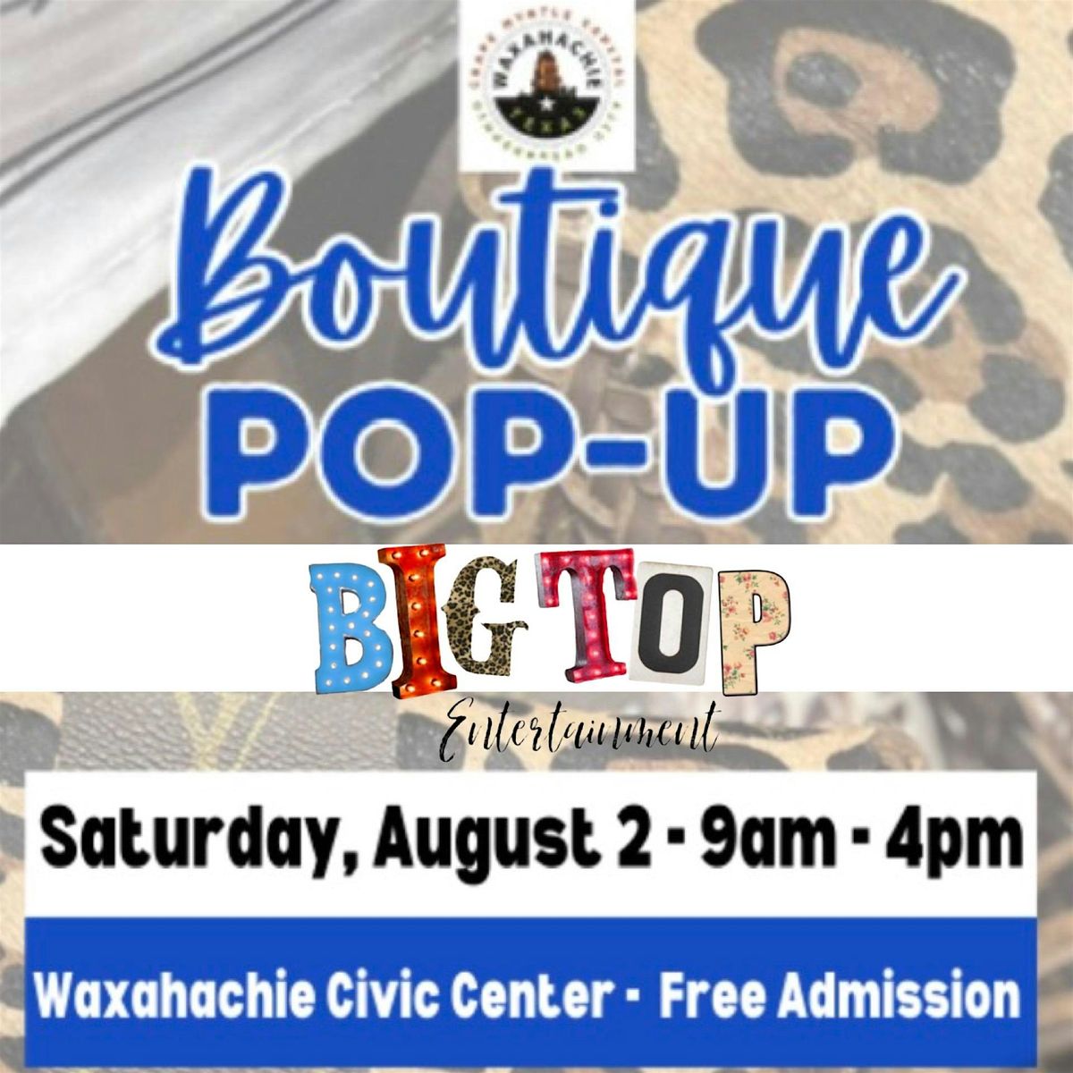 Boutique Pop Up | Waxahachie Civic Center | Saturday, August 2, 2025, 2 August | Event in Waxahachie | AllEvents