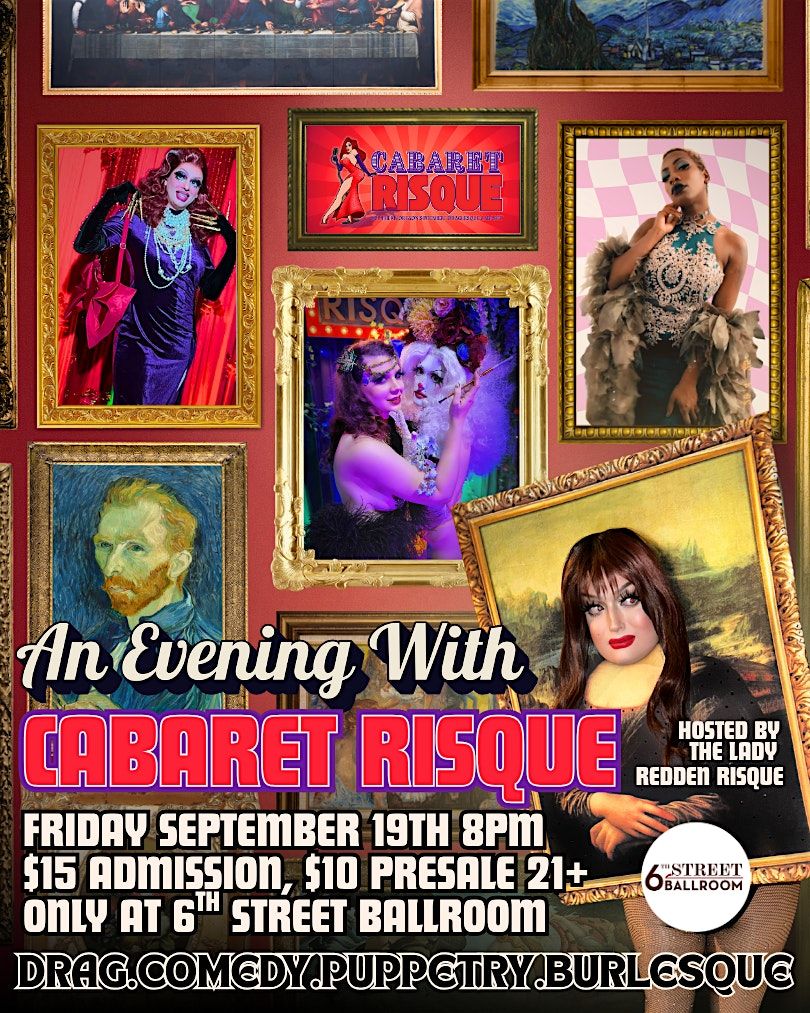 An Evening with Cabaret Risqué!, 19 September | Event in Medford | AllEvents