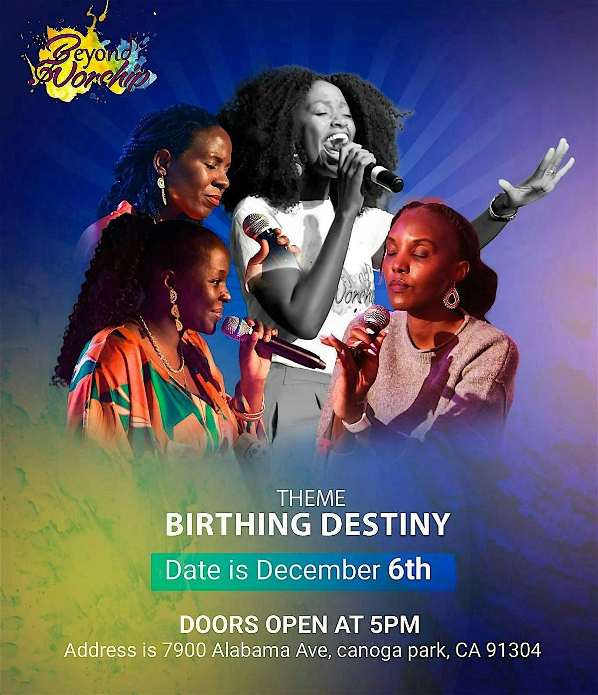 BIRTHING DESTINY . WORSHIP EXPERIENCE., 6 December | Event in Los Angeles | AllEvents