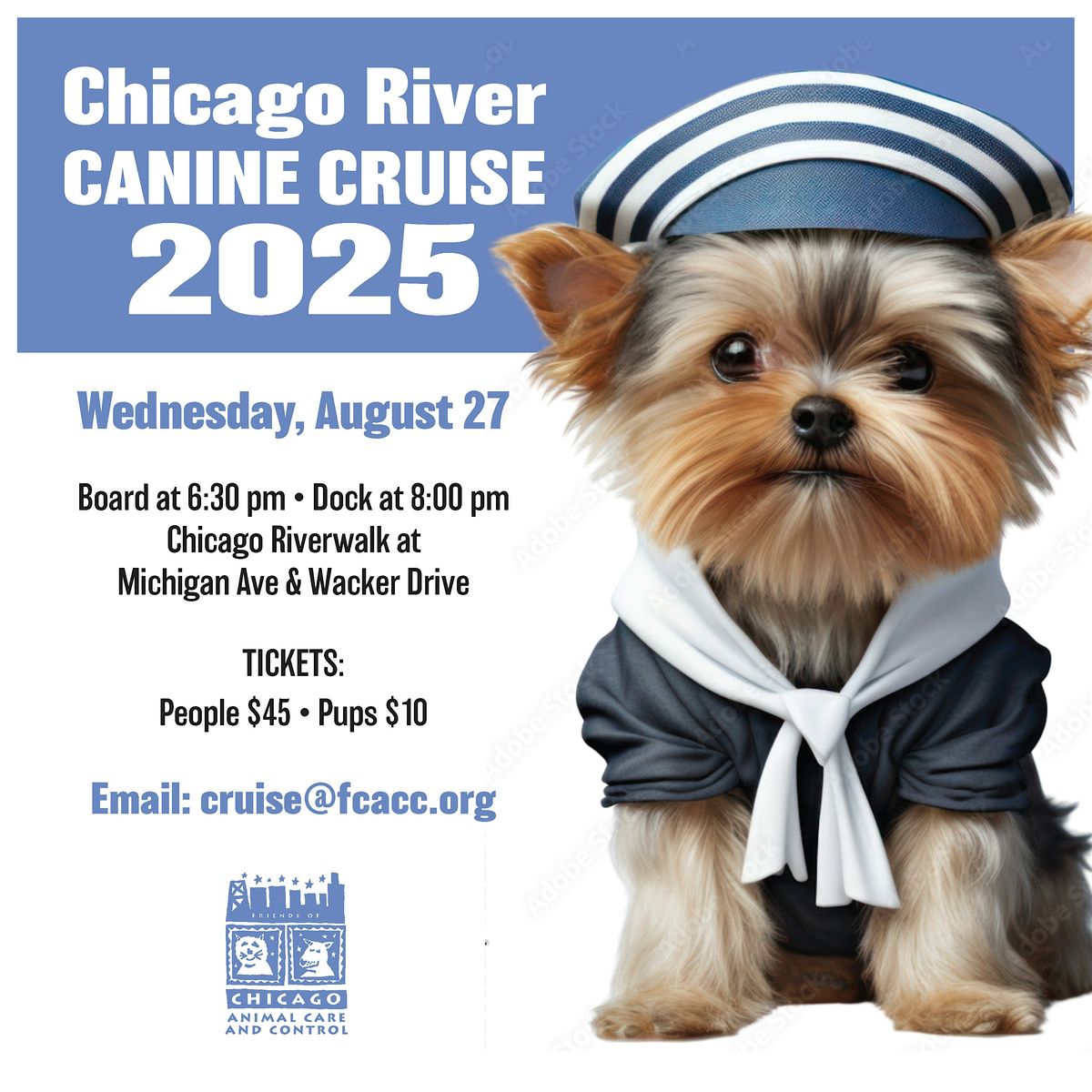Chicago River Canine Cruise 2025, 27 August | Event in Chicago | AllEvents