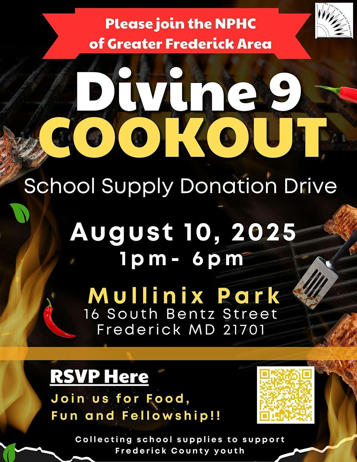 Divine Nine Cookout, 10 August | Event in Frederick | AllEvents
