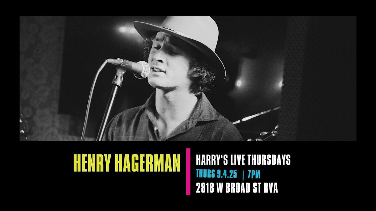 Harry's LIVE Presents Henry Hagerman, 4 September | Event in Richmond | AllEvents