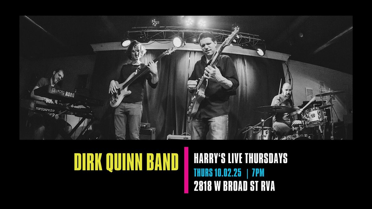 Harry's LIVE Presents the Dirk Quinn Band, 2 October | Event in Richmond | AllEvents