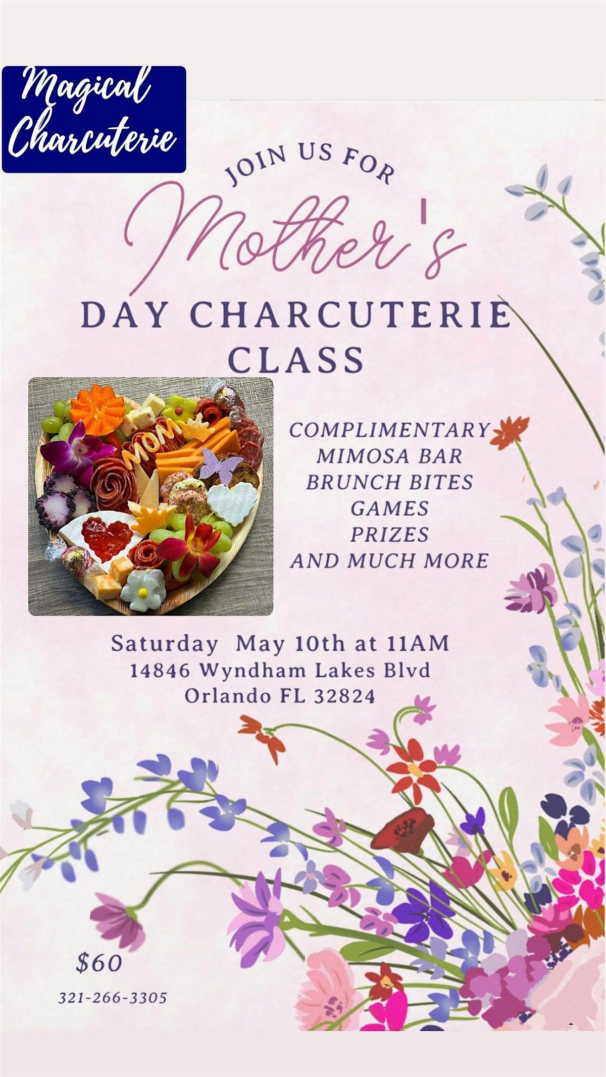 Mother’s Day Charcuterie Class, 4 May | Event in Orlando | AllEvents