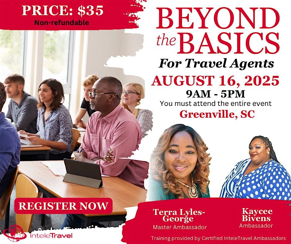 Beyond the Basics: GVL, 16 August | Event in Greenville | AllEvents