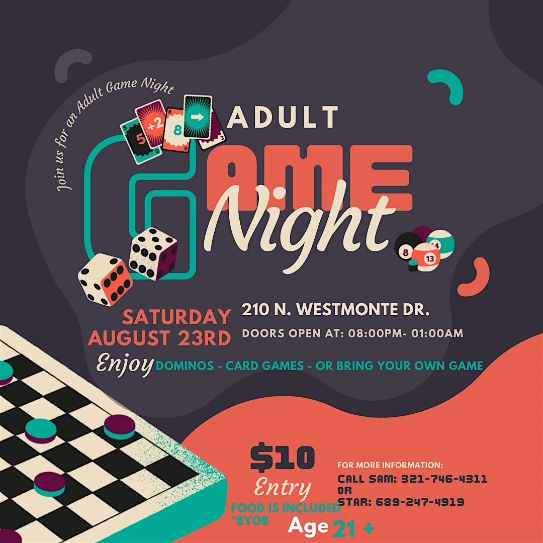 Adult Game Night, 23 August | Event in Altamonte Springs | AllEvents
