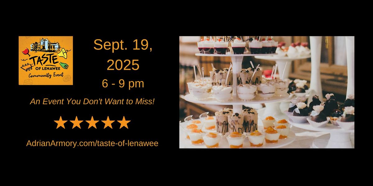 Taste of Lenawee 2025, 19 September | Event in Adrian | AllEvents