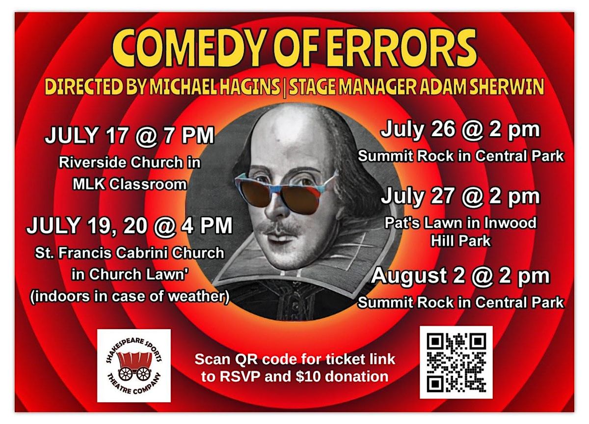 Comedy of Errors | Event in New York | AllEvents