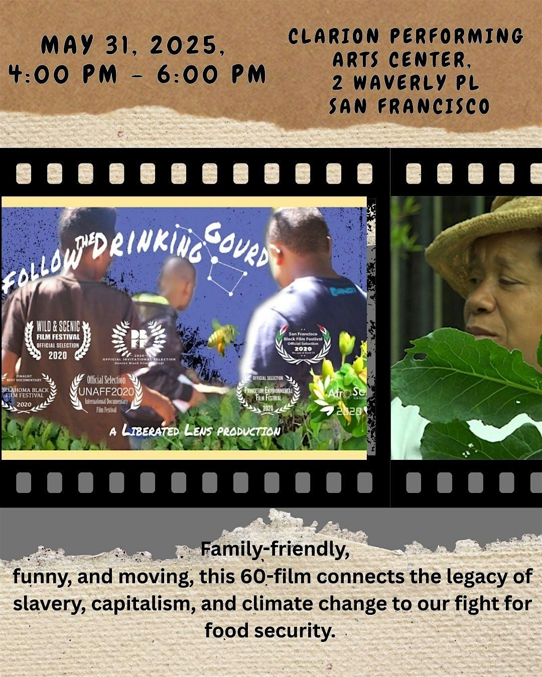 Follow the Drinking Gourd, 2020, Film Screening, 31 May | Event in San Francisco | AllEvents