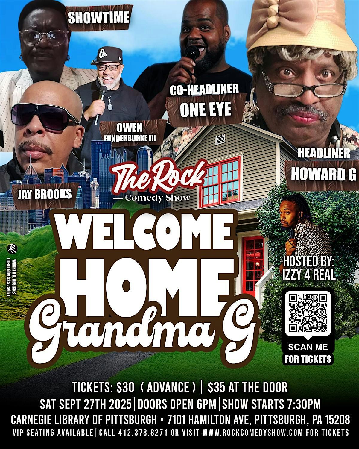 The Rock Comedy Show featuring Grandma G with Welcome Home Grandma G, 27 September | Event in Pittsburgh | AllEvents
