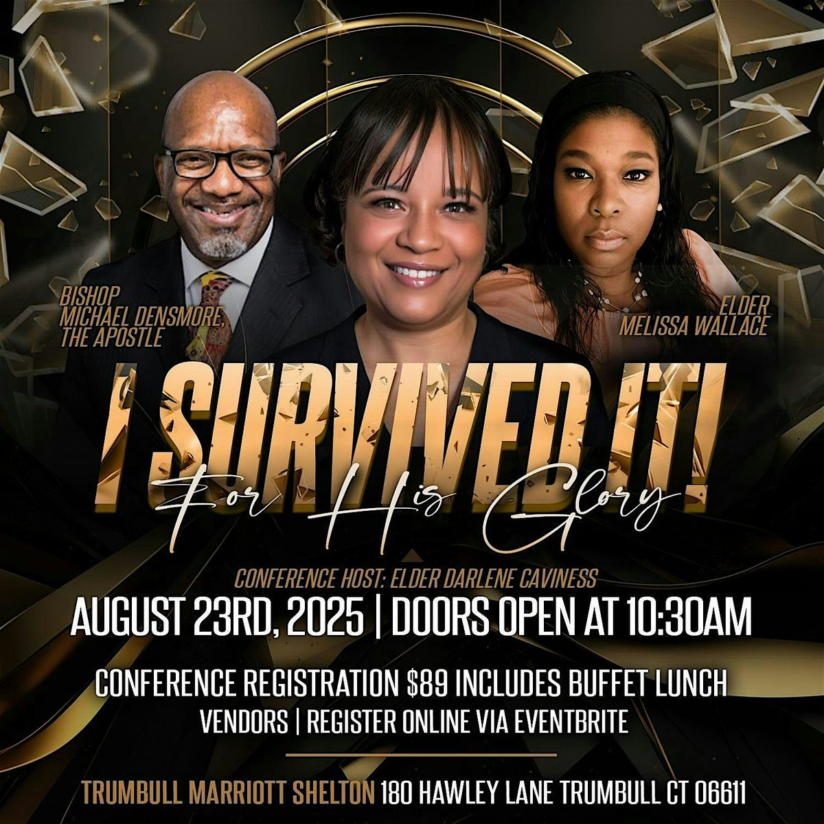 I Survived It! For His Glory, 23 August | Event in Trumbull | AllEvents