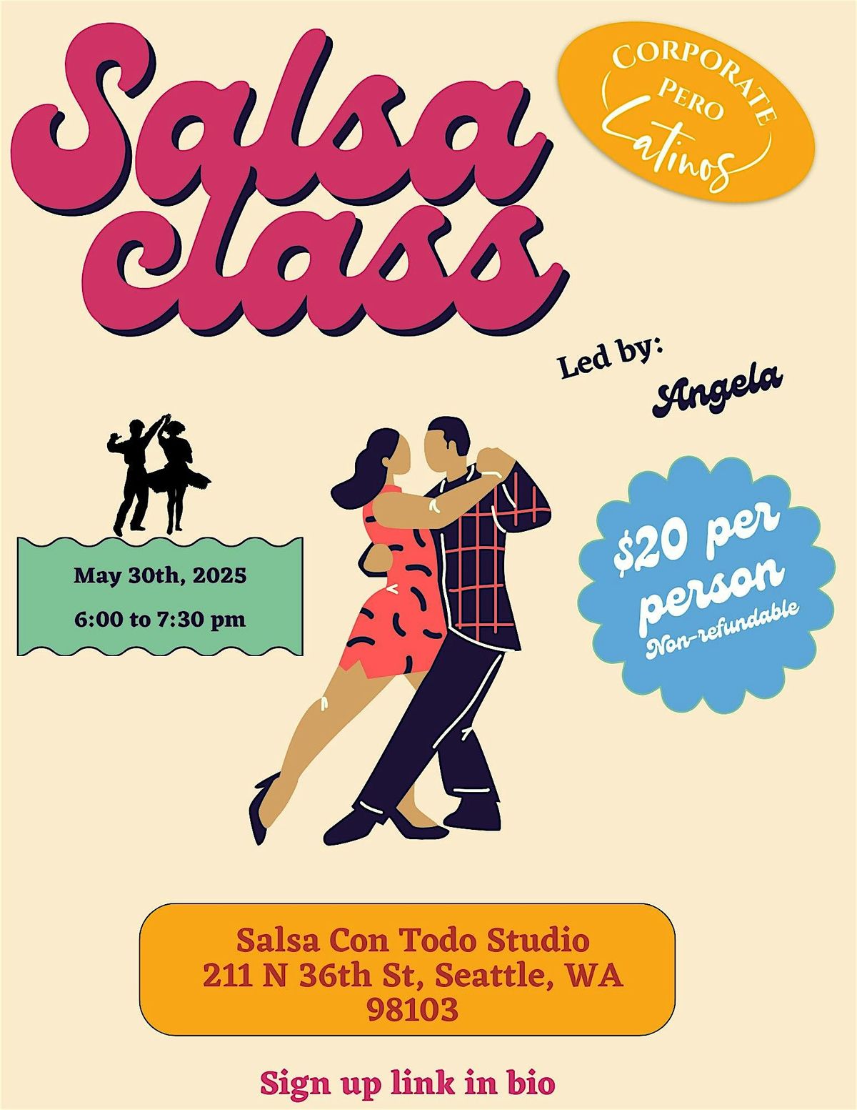 Salsa Dance Night Con CPL:  May @ Salsa Con Todo, 30 May | Event in Seattle | AllEvents