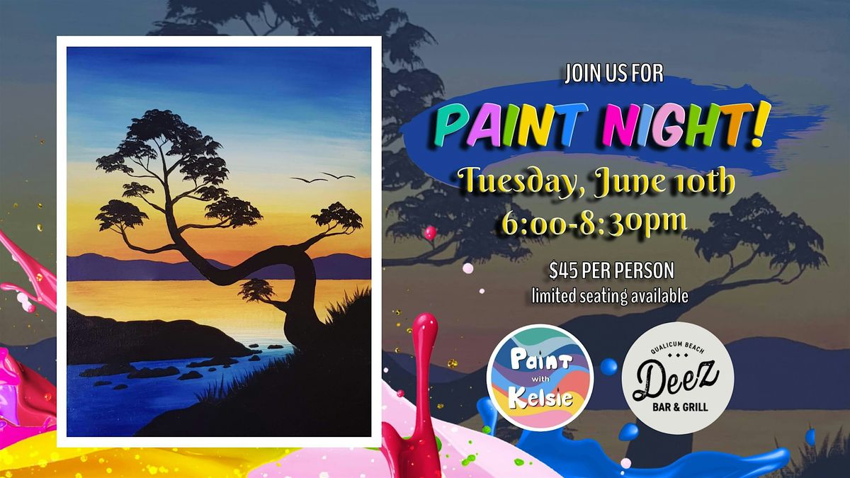 Paint Night At Deez Bar & Grill, Qualicum, 10 June | Event in Qualicum Beach | AllEvents